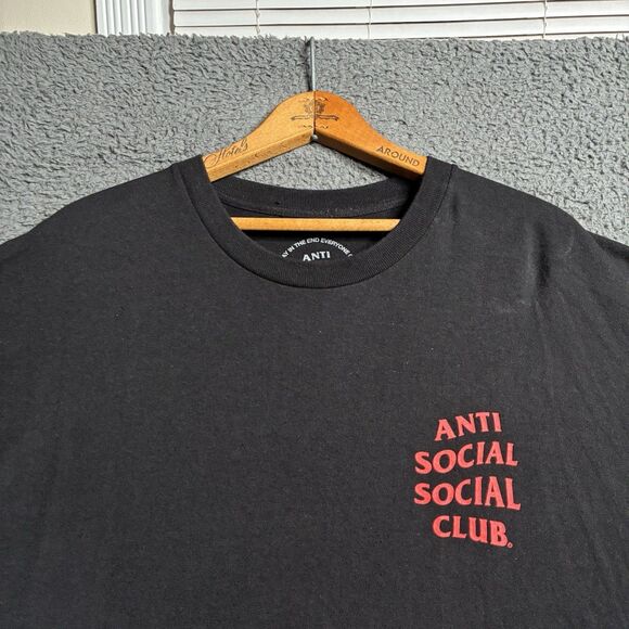 Anti Social Social Club Omakase T-Shirt Black  Size XL Koi Fish USA Made - Picture 7 of 7